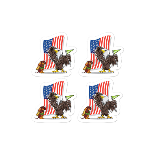 Eagle Dog Bubble-free stickers