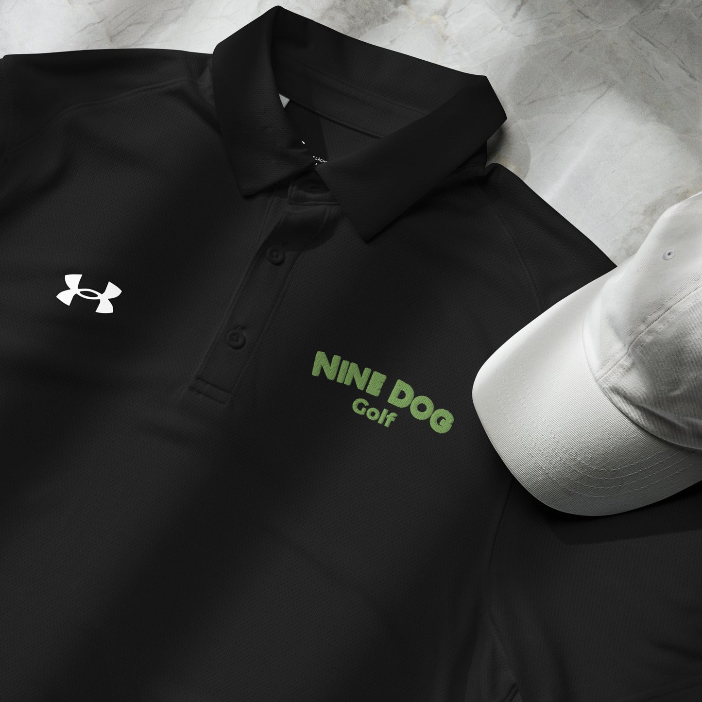 Nine Dog golf Under Armour® men's polo