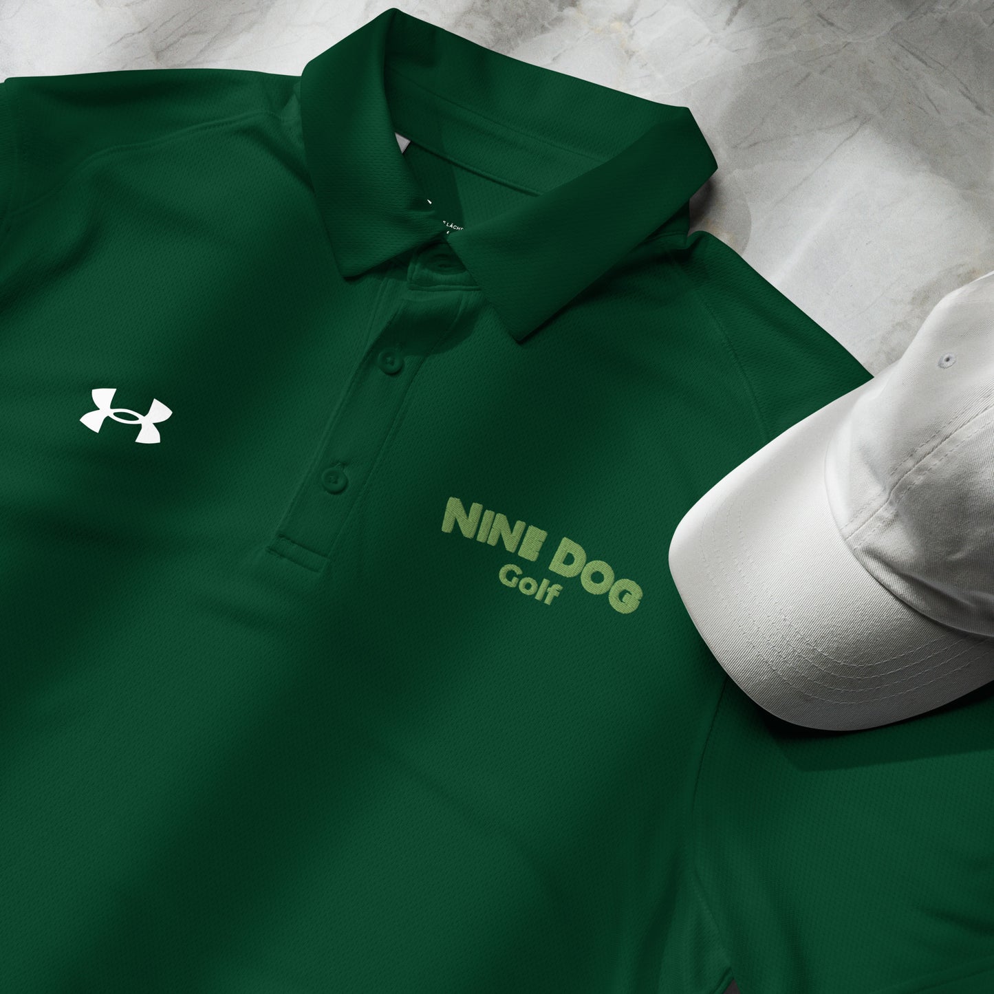 Nine Dog golf Under Armour® men's polo