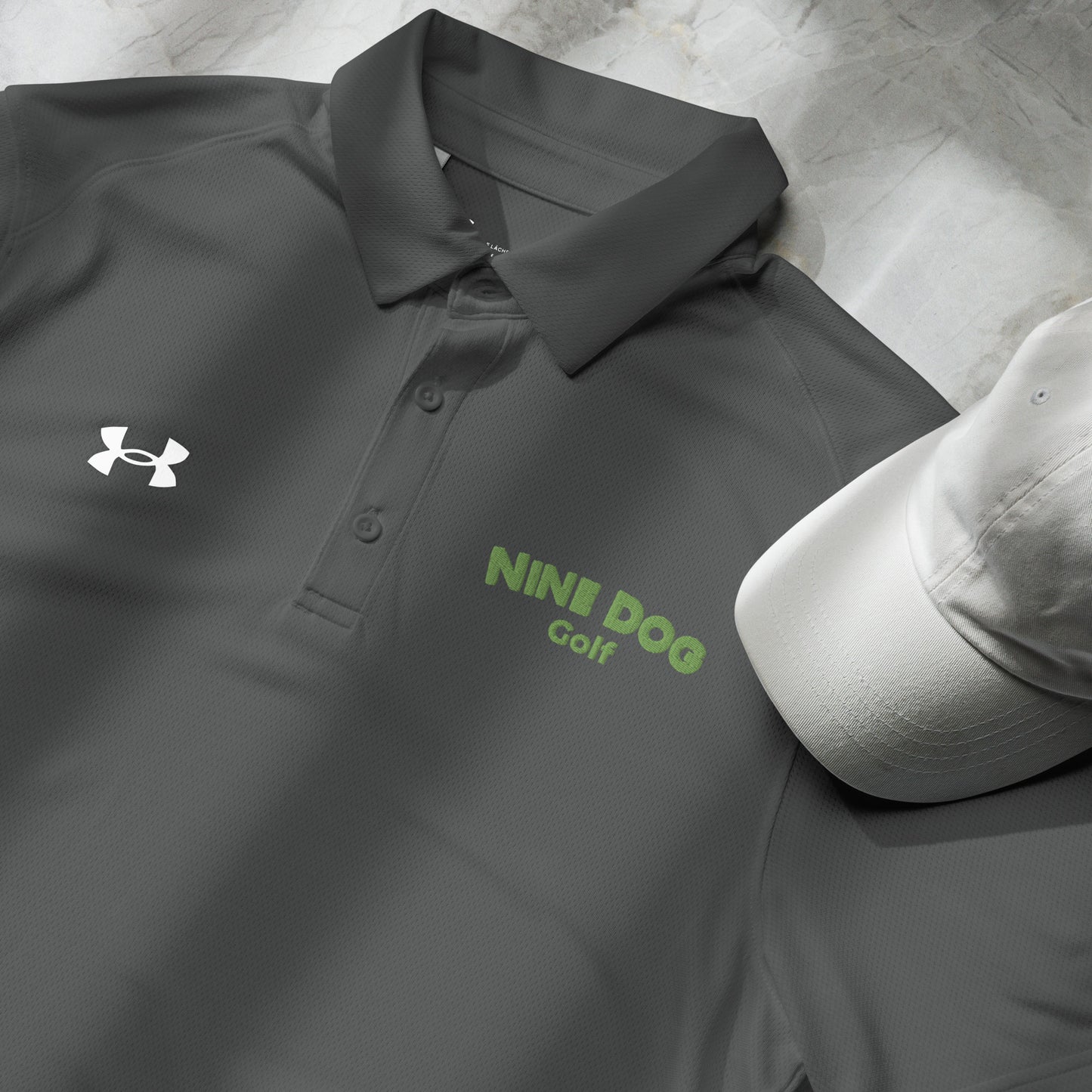 Nine Dog golf Under Armour® men's polo