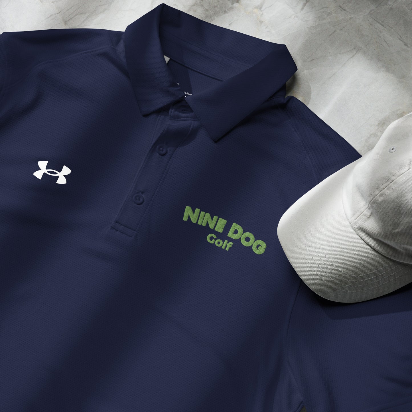 Nine Dog golf Under Armour® men's polo