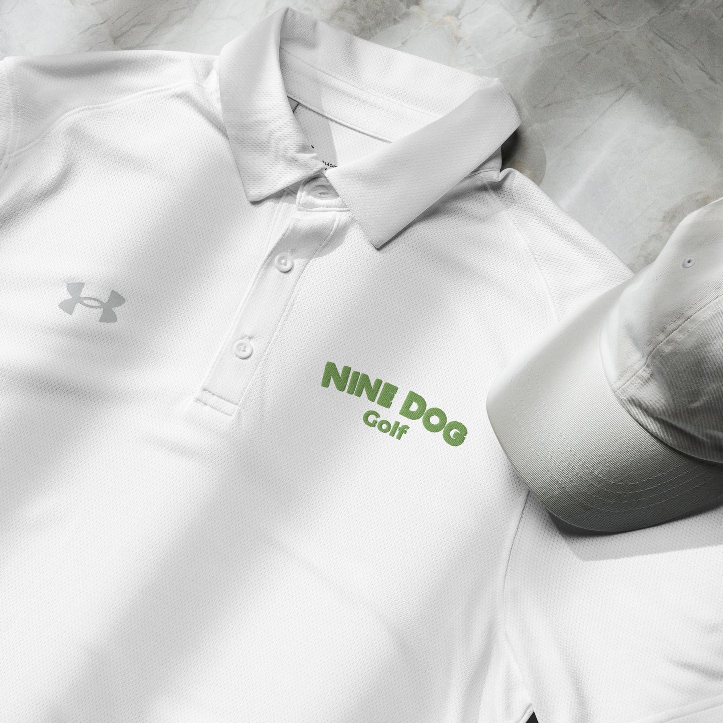 Nine Dog golf Under Armour® men's polo