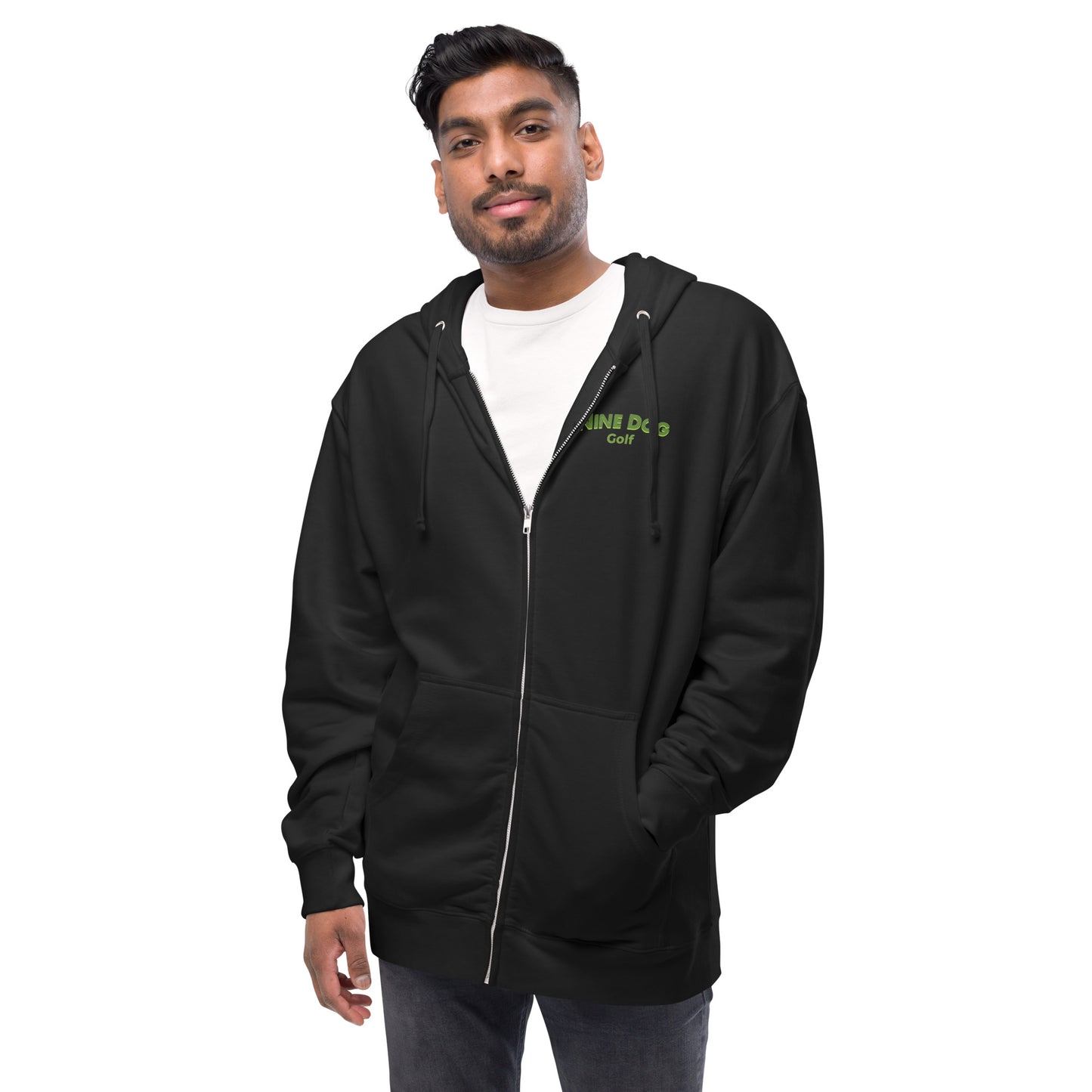 Nine Dog Golf Fleece zip up hoodie