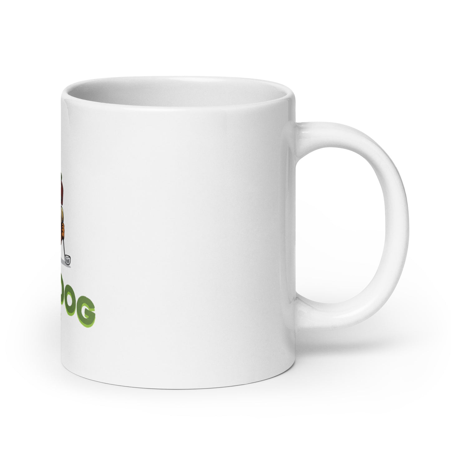 Nine Dog 20oz White Mug