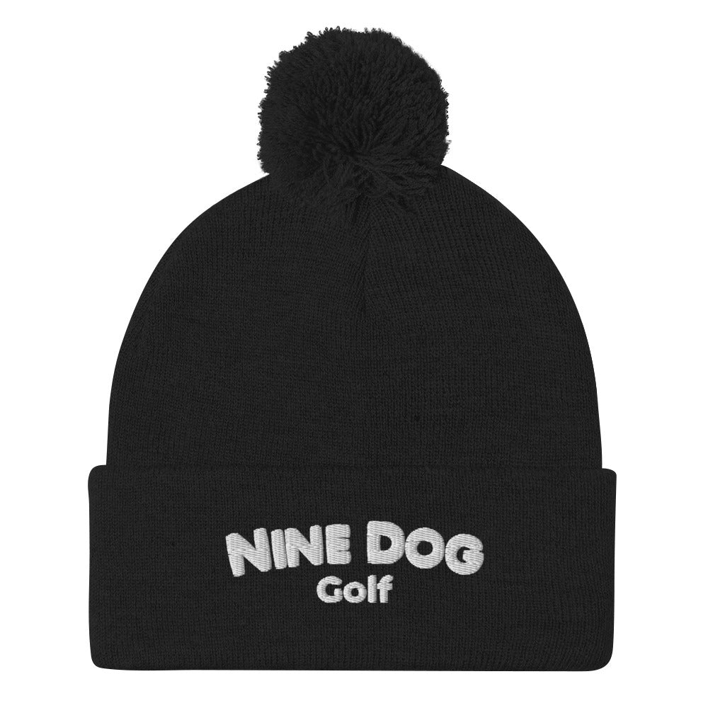 Nine Dog Pom-Pom Beanie