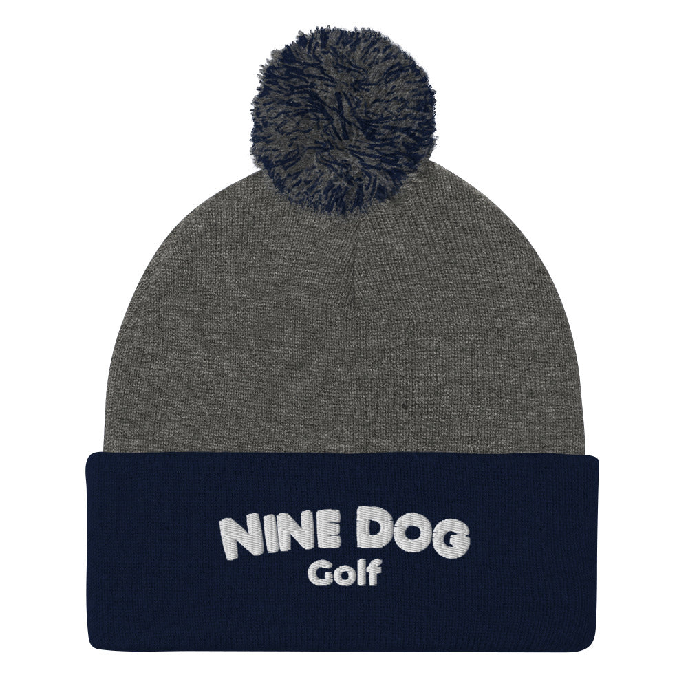 Nine Dog Pom-Pom Beanie