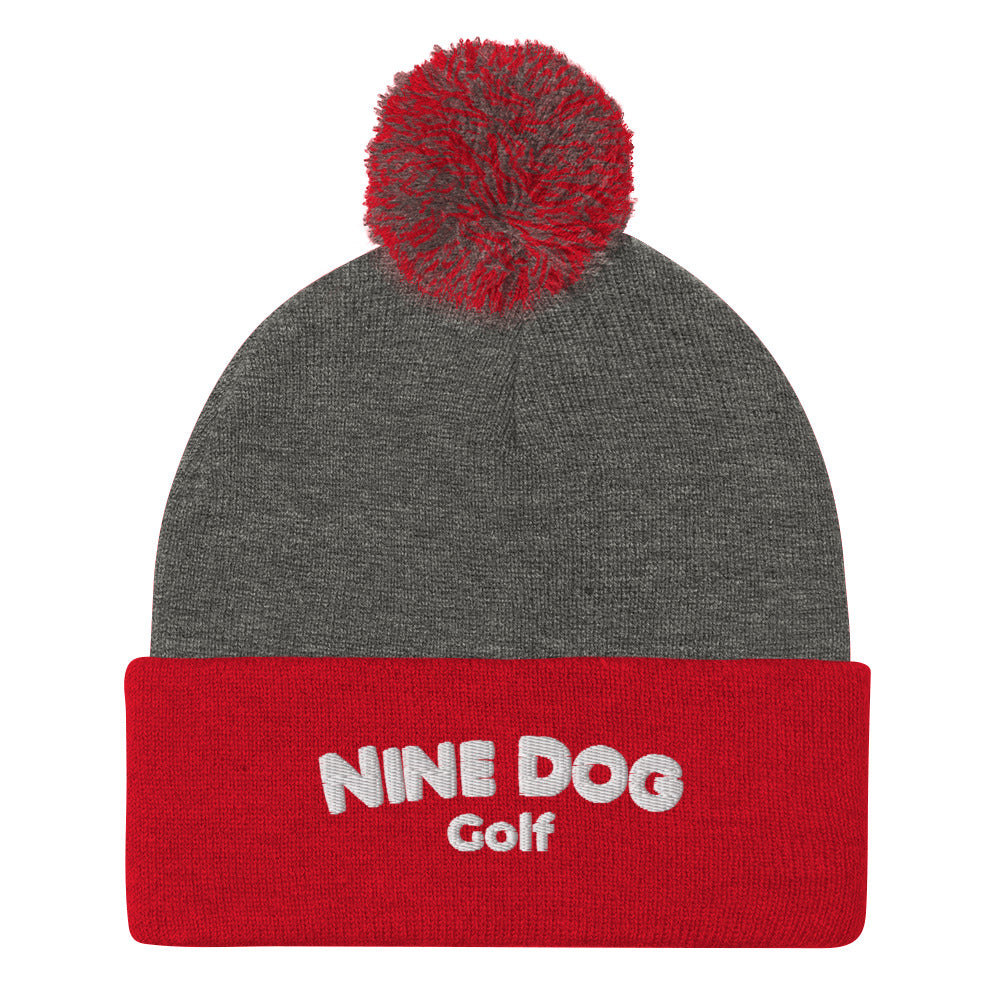 Nine Dog Pom-Pom Beanie