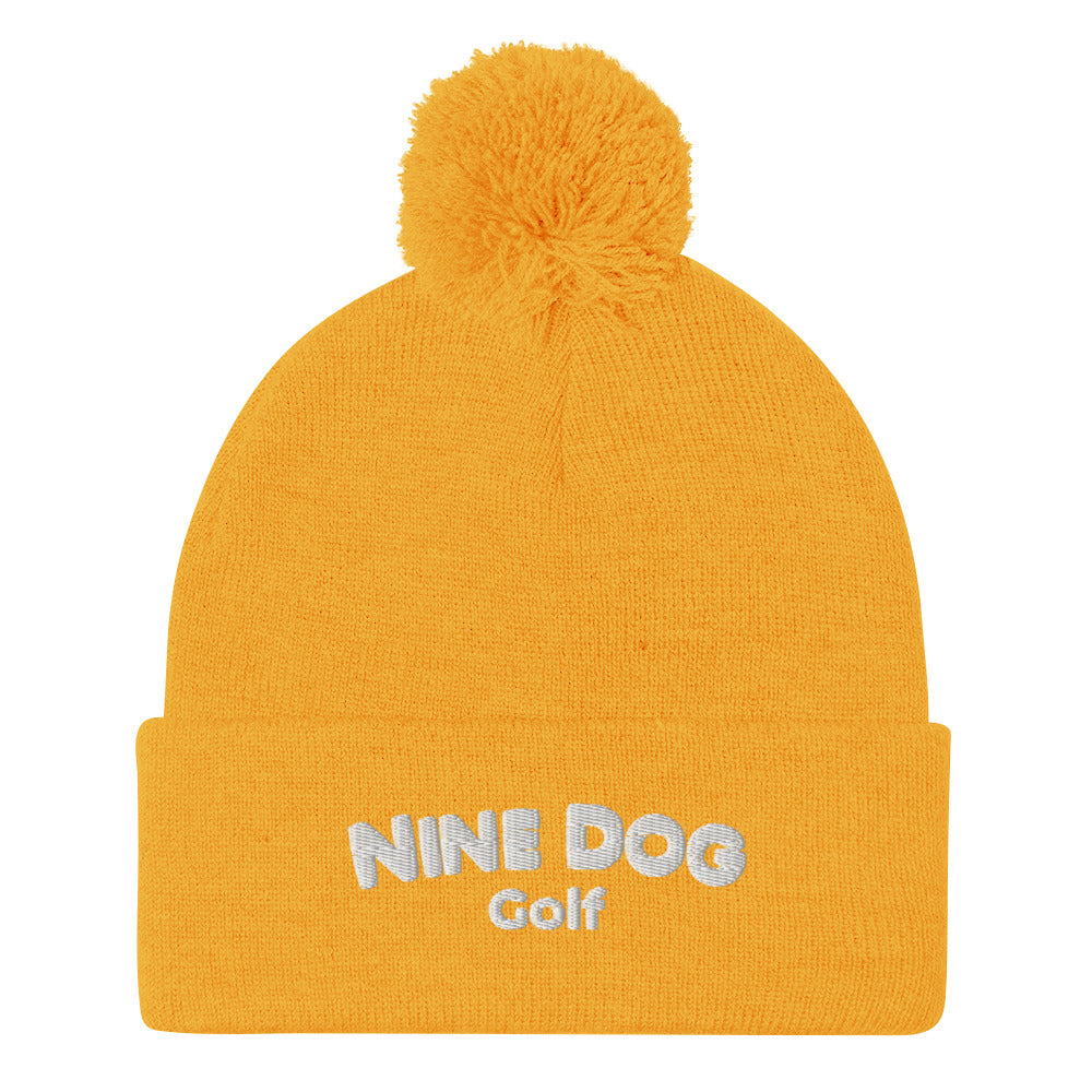 Nine Dog Pom-Pom Beanie