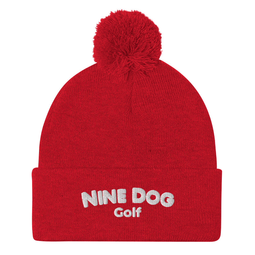 Nine Dog Pom-Pom Beanie